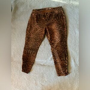 Bold elements, Curvy skinny jeans, cheetah print pants, animal, unique, feminine